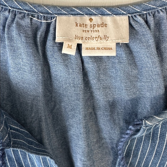 Kate Spade Indigo Railroad Top - Picture 3 of 10